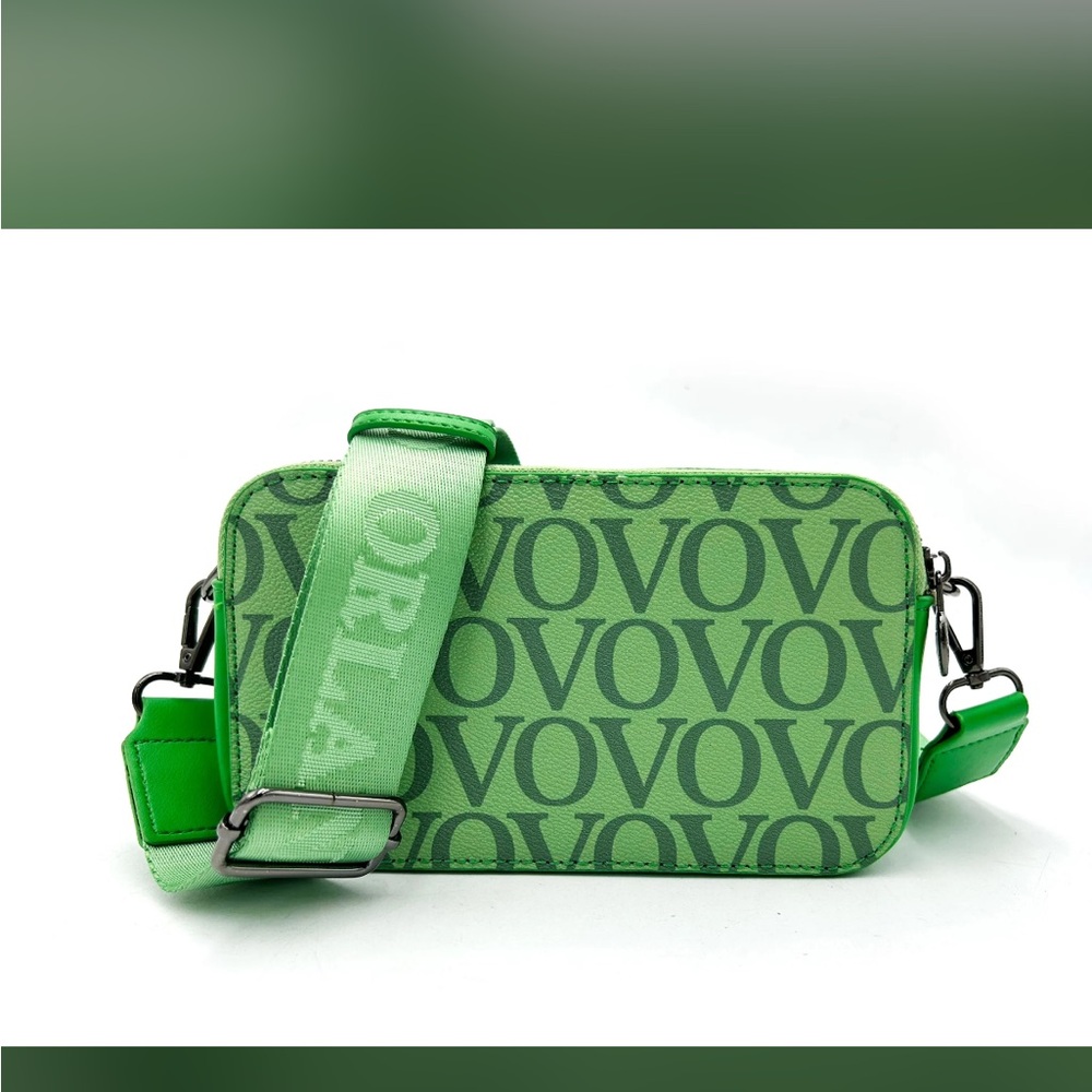 Valentino Orlandi Green Designer Crossbody Camera Bag *NWT* - Picture 4 of 7